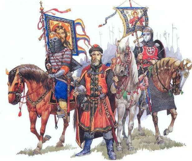 Файл:Русские воины XIV-XV веков.jpg
