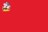 Красное поле и Святой Георгий Победоносец - флаг Московской области