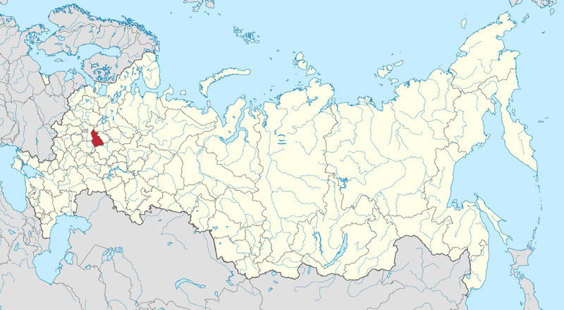 Файл:Владимирская область на карте России.png