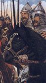 Улеб Чёрный — легендарный князь-основатель Чернигова, родственник Игоря I[3] (имя по договору с Византией 944 года, где упомянута жена Улеба Сфандра — по-видимому, аланская княжна; союз с аланами помог Руси в борьбе с хазарами и печенегами)