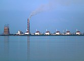 Запорожская АЭС (Энергодар) — крупнейшая АЭС в Европе[23]