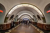 Петербургский метрополитен — самый глубокий в мире (более 20 м)[17], самый западный и северный в России (59°57′ с. ш. 30°19′ в. д.)