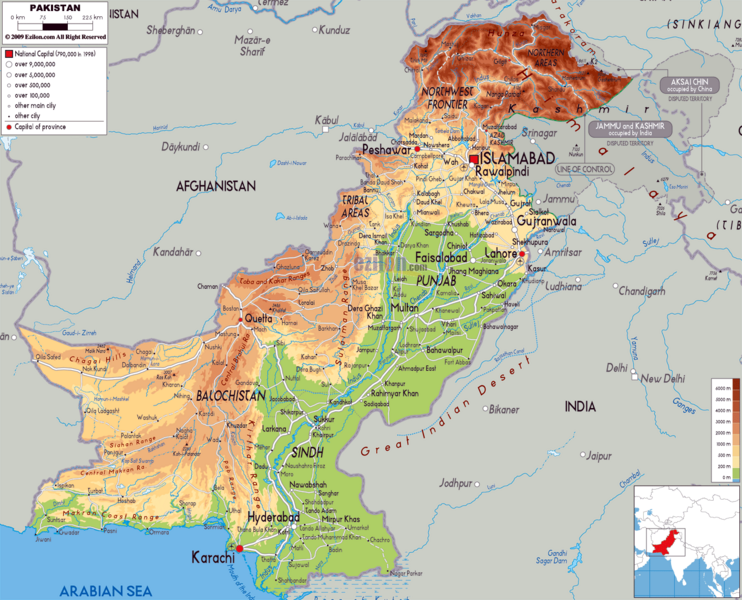 Файл:Карта Пакистана.png