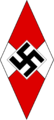 Красно-белый крест фашистов (эмблема «Hitlerjugend»)