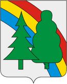 Лес и радуга (полигон испытания боевых лазерных систем) – герб Радужного
