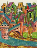 Антон Фрязин Джиларди — зодчий и дипломат итальянского происхождения, русский посол в Венецию; начал постройку краснокирпичного Московского кремля, возвёл первые из сохранившихся доныне кремлёвских башен — Тайницкую (1485) и Водовзводную (1488)