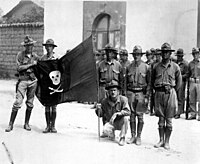 200px U.S. Marines holding Sandino%27s Flag Nicaragua 1932