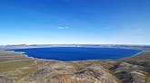 Озеро Эльгыгытгын в огромном метеоритном кратере
