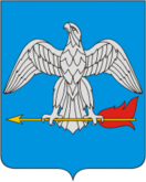 Сокол и горящая стрела ("спичка") - герб города Балабаново[1]