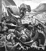 Гибель в бою у Днепровских порогов Великого князя Святослава Игоревича (972)