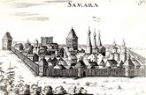 Самара и другие города-крепости на Волге, а также главный порт страны – Новые Холмогоры (Архангельск)