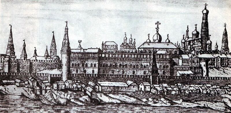 Файл:Запасной дворец Годунова (миниатюра, XVIII век).jpg