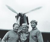 Георгий Байдуков, Валерий Чкалов и Александр Беляков - экипаж первого беспосадочного авиаперелёта из Европы в Америку через Северный полюс