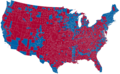 Плохо: все США красные, но победил синий Обама…