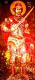 Меркурий Смоленский - святой покровитель Смоленска; пробрался в монгольский стан и перебил множество врагов - чем, по легенде, заставил Батыя отойти от города