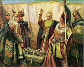Кубрат, Котраг и Аспарух – хан-основатель Великой Булгарии (в Причерноморье VII века) и его сыновья: хан Котраг – основатель Волжской Булгарии, хан Аспарух – основатель Дунайской Болгарии