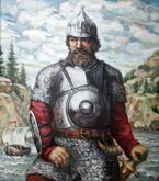 Ермак Тимофеевич - казачий атаман и народный герой, разгромил Сибирское ханство, положив начало присоединению Сибири к России