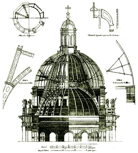 Файл:Чертёж купола Исаакиевского собора (1838).jpg