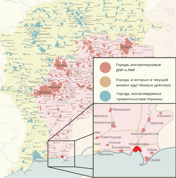 Файл:Новоазовск на карте ДНР.png