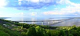 Президентский мост через Волгу (Ульяновская область) ‎– самый длинный мост через реку в России (5825 м)
