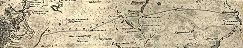 Файл:Владимирская дорога (план, 1766).jpg