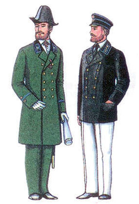 Файл:Горные инженеры в парадной и повседневной форме одежды (1904).jpg