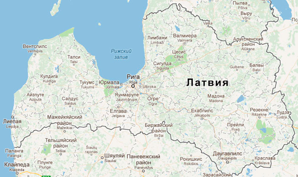 Карта литвы на русском языке с городами подробная