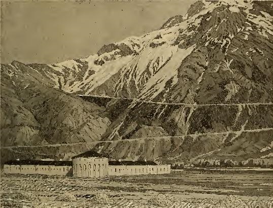 Файл:Военно-Грузинская дорога и форт на перевале (1902). Худ. Генри Норман.jpg