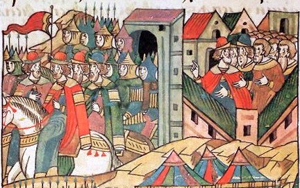 Файл:Войска выходят из Коломны в 1380 году.jpg