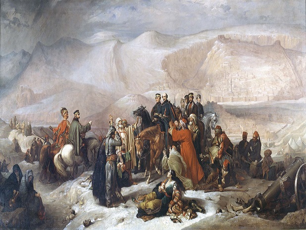 Файл:Сдача Карса, Крымская война, 28 ноября 1855. Худ. Томас Бейкер.jpg