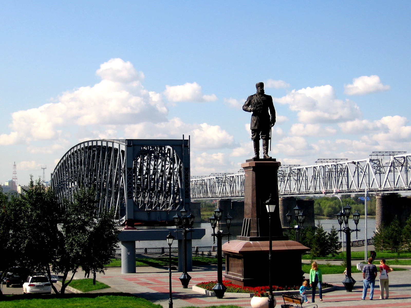 фото железнодорожный мост новосибирск