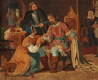 Файл:King Valdemar I of Denmark and bishop Absalon in Fjenneslevlille.jpg