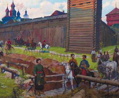 Файл:Харьковская крепость XVII века. Диорама художников Л. Шматько, И.Карася (фрагмент).jpg