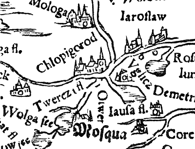 Файл:Холопий городок на карте Герберштейна 1549 года.jpg
