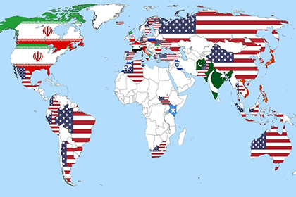 Файл:Карта стран, которых больше всего боятся жители других стран (по данным опроса 2013 года).jpg