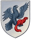 Чёрный орёл с красным соболем — герб Якутска