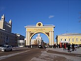 Триумфальная арка «Царские ворота» в Улан-Удэ – арка в честь визита цесаревича Николая