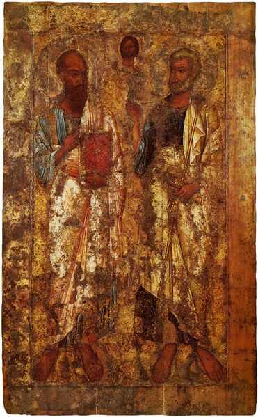 Файл:Пётр и Павел (икона Софийского собора в Новгороде XI века).jpg