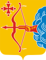 Лук со стрелой — герб и флаг Вятки и области (символ охоты)