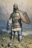 Дмитрий Донской - собрал войско всей Северной Руси и победил золотоордынцев в Куликовской битве, сражаясь переодетым в простого воина; святой