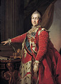 Екатерина II — «просвещённая императрица», приобрела огромные собрания шедевров европейской живописи и основала коллекцию Императорского Эрмитажа