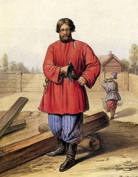 Файл:Плотник.Худ. Огюст Монферран (фрагмент).jpg