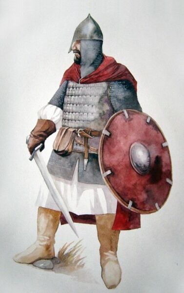 Файл:Русский ратник XII-XIII века.jpg