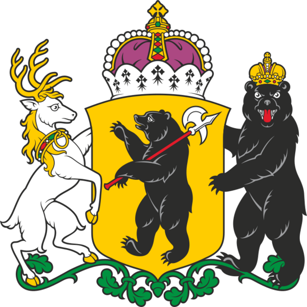 Файл:Coat of Arms of Yaroslavl Oblast (2011) full.png