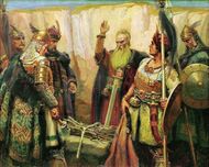 Кубрат, Котраг и Аспарух – хан-основатель Великой Булгарии (в Причерноморье VII века) и его сыновья: хан Котраг – основатель Волжской Булгарии, хан Аспарух – основатель Дунайской Болгарии