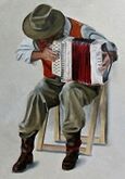 Пётр Стерлигов - выдающиеся мастер-гармонист, усовершенствовал и наименовал новый инструмент - баян