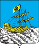 111Золотая галера - герб и флаг Костромы