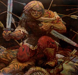 Рязанский богатырь Евпатий Коловрат (худ. М. Пресняков)