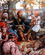 Владимир Мономах — организовал защиту Руси от половцев и разгромил сильнейших половецких ханов; совершил 83 крупных военных похода; святой