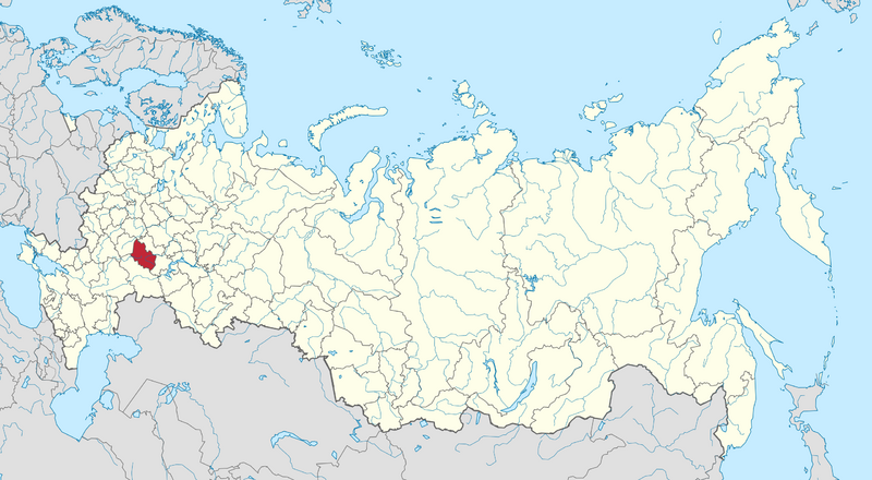 Файл:Пензенская область на карте России.png